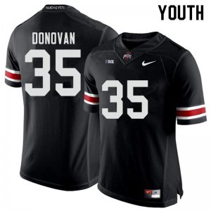 Youth Ohio State Buckeyes #35 Luke Donovan Black Nike NCAA College Football Jersey Colors WUH0544NI